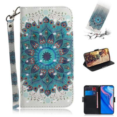 3D gekleurde tekening Peacock krans patroon horizontale Flip lederen case voor Huawei P Smart Z/Y9 Prime 2019/Nova 5i met houder & kaartsleuven & por 3D gekleurde tekening Peacock krans patroon horizontale Flip lederen case voor Huawei P Smart Z/Y9 Prime 2019/Nova 5i met houder & kaartsleuven & por