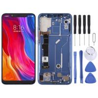 LCD Screen and Digitizer Full Assembly with Frame & Side Keys for Xiaomi Mi 8(Blue) - thumbnail