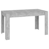 Eettafel 140x74,5x76 cm spaanplaat betongrijs - thumbnail
