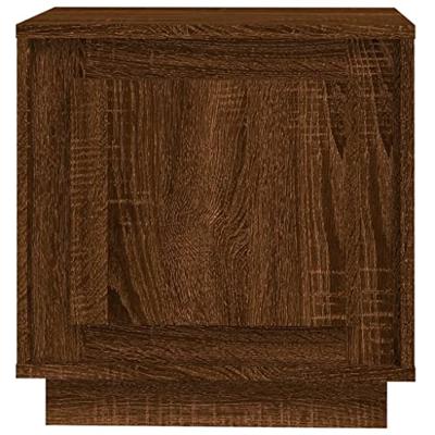 Nachtkastjes 2 st 44x35x45 cm bewerkt hout bruin eikenkleur
