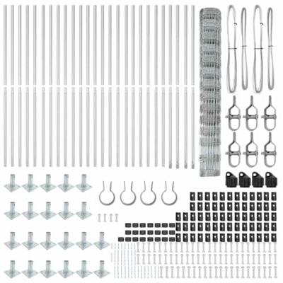 Weidehekwerk Zilver 50 x 1.4 m Gegalvaniseerd staal