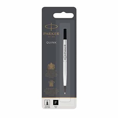 Rollerpenvulling parker quink f blister zwart Rollerpenvulling parker quink f blister zwart