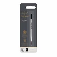 Rollerpenvulling parker quink f blister zwart - thumbnail