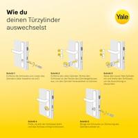 YALE-slotcilinder - voor buitendeur / ingang - 5 pins - 3 sleutels - 30 x 30 mm - thumbnail