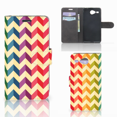 Acer Liquid Z520 Telefoon Hoesje Zigzag Multi Color Acer Liquid Z520 Telefoon Hoesje Zigzag Multi Color