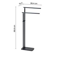 Handdoekhouder Sapho Florida Vrijstaand 89.9 cm Mat Zwart Sapho - thumbnail