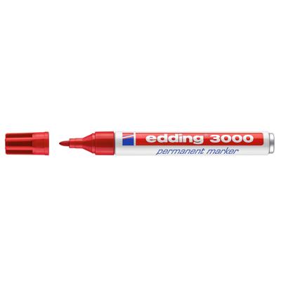 Edding Permanentmarker | rood | streepbreedte 1,5-3 mm ronde punt | 10 stuks - 4-3000002