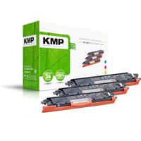 KMP Toner vervangt HP 126A, CE311A, CE312A, CE313A Compatibel Combipack Cyaan, Magenta, Geel 1000 bladzijden H-T149CMY 1226,0030 - thumbnail
