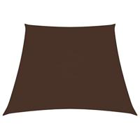 VidaXL Zonnezeil trapezium 2/4x3 m oxford stof bruin - thumbnail