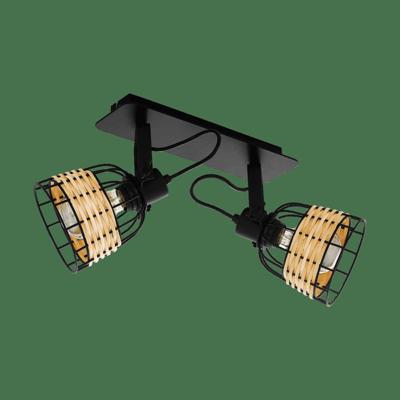 Eglo Dubbele rotan spotAnwick 1 - 43325