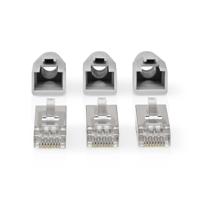 Nedis RJ45-Connector | RJ45 Pass Through | 10 Stuks | Grijs / Wit / Zwart | 1 stuks - CCBW89370GY CCBW89370GY - thumbnail
