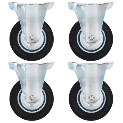 VidaXL 12 st wielen vast 100 mm