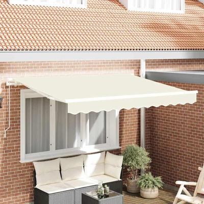 VidaXL Vervangingsdoek voor zonnescherm crème 330 x 195 cm polyester