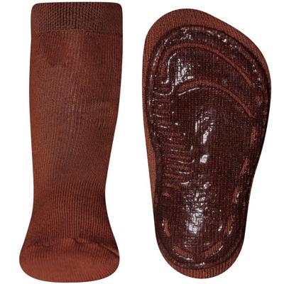 Ewers antislip sokken Stoppi softstep uni bruin-18-19
