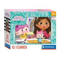 Clementoni blokpuzzel gabby's poppenhuis, 12st. - thumbnail