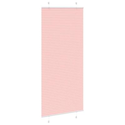 Pliss rolgordijn 85x200 cm stofbreedte 84,4 cm polyester roze - thumbnail