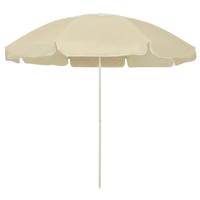 Strandparasol 240 cm zandgeel - thumbnail