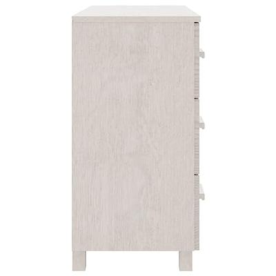 Dressoir 90x40x80 cm massief grenenhout wit