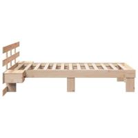 Bedframe met lade met hoofdeinde Bruin 75 x 190 cm Massief grenenhout - thumbnail