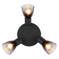 Globo Zwarte plafondlampSatella 3-lichts - 54312-3 - thumbnail