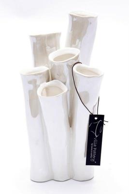 New Juul Vaas porselein 13x25cm wit