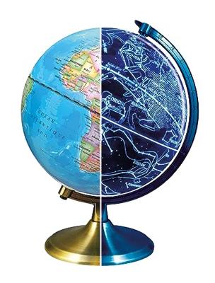 Wereldbol Dag & nacht BUKI blauw