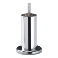 Stalen meubelpoot chroom rond ø 4,2 cm en hoogte 10 cm (M8) - thumbnail