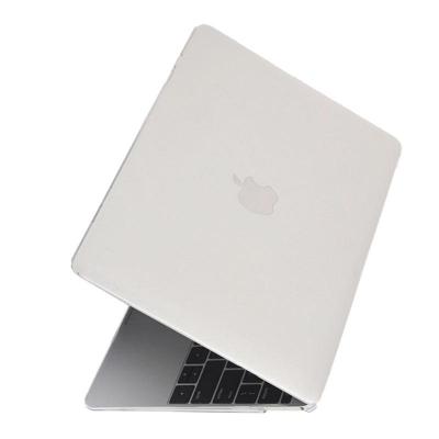MacBook 12 inch doorschijnend Gekleurd Kristal structuur hard Kunststof Hoesje / Case Wit