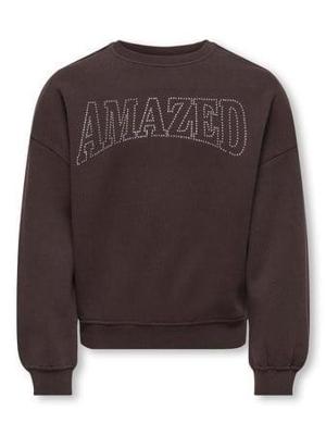 Kids ONLY winter sweater meisjes - bruin - KogKiki - oversize fit