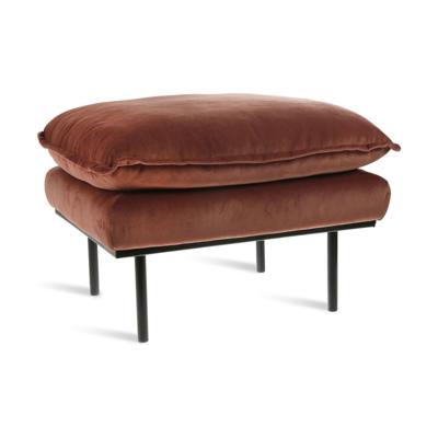 HKliving Retro hocker Royal Velvet Magnolia HKliving Retro hocker Royal Velvet Magnolia