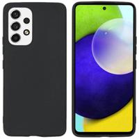 Accezz Color Case voor Samsung Galaxy A53 Telefoonhoesje Zwart - thumbnail