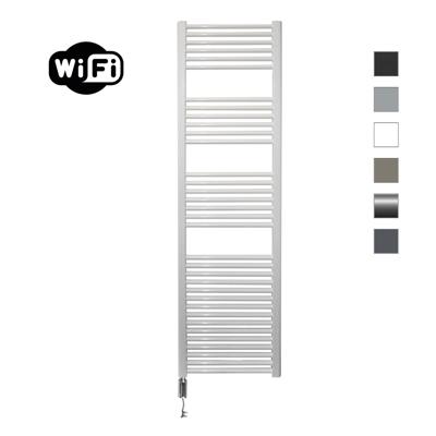 Elektrische Radiator Sanicare HWV Met Wifi 172x45 cm Wit 920W Met Thermostaat Chroom Linksonder Sanicare Elektrische Radiator Sanicare HWV Met Wifi 172x45 cm Wit 920W Met Thermostaat Chroom Linksonder Sanicare
