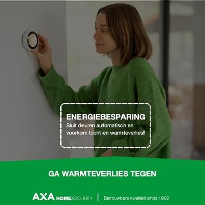 AXA AXA 7504 deurdranger met schaararm sluitkracht 2-4 - aluminiumgrijs - thumbnail