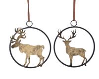 Hanger ijzer l25b22h1 cm zwart/gd a2 hangdeco Decoris - Decoris - thumbnail