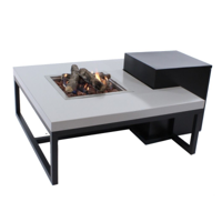 Enjoyfires: Vuurtafel Ambiance Vierkant - Zwart-grijs - thumbnail