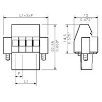 Weidmüller 1640170000 Female header Totaal aantal polen 3 Aantal rijen 1 108 stuk(s) - thumbnail