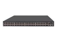 HPE 1950-48G-2SFP+-2XGT-PoE+ - Switch - L3 - Beheerd - 48 x 10/100/1000 (PoE+) + 2 x Gigabit SFP / 10 Gigabit SFP+ + 2 x 10Gb Ethernet - rack-uitvoering - PoE+ (370 W) - thumbnail