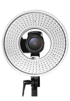 Falcon Eyes Bi-Color LED Ringlamp Dimbaar DVR-300DVC op 230V - thumbnail