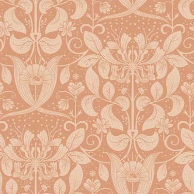 Dutch Wallcoverings Hjärterum - Berit - Coral