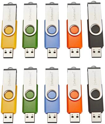 USB stick INTENSO Basic Line 4 GB 10 Stuks (10 Stuks)