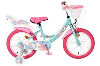 Volare unicorn kinderfiets - meisjes - 16 inch - groen - thumbnail
