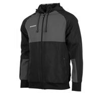 Stanno 403001 Centro Hooded Micro Jacket - Black-Anthracite - M - thumbnail