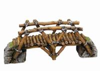 Nobby Houten brug aquariumornamenten, 25,8 x 8 x 10 cm - thumbnail