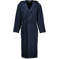 Cawö Cawo Heren Home Badjas met Capuchon Uni 829 S blau - thumbnail