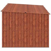 Fietsschuurtje 3 pcs Bruin 215 x 206 x 157 cm Metaal - thumbnail