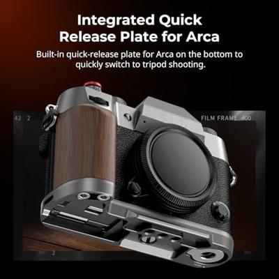 SmallRig Houten L-vormige grip voor Fujifilm X-T50 (charcoal silver) 4736