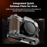 SmallRig Houten L-vormige grip voor Fujifilm X-T50 (charcoal silver) 4736 - thumbnail