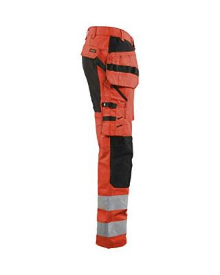 Blåkläder Werkbroek met stretch High-Vis 15521811 | High-Vis Rood/Zwart | Maat 58 - 7330509663790