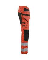Blåkläder Werkbroek met stretch High-Vis 15521811 | High-Vis Rood/Zwart | Maat 58 - 7330509663790 - thumbnail