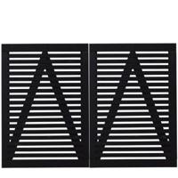 Zwart Houten Dubbele Tuinpoort Tokyo 200 x 140 CM - thumbnail